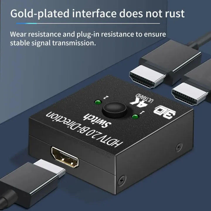 4K%20HDMI-Compatible%20Splitter%20Switch%20Bi-Direction%201x2/2x1%20KVM%20for%20TV%20Box%20PS4/3%20Switcher%20Adapter%20Dual%20Input%20Single%20Output%20-%20Image%205
