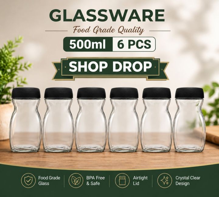 Glassware%20Food%20Jar%20,%20Food%20Container,glass%20Jar%20(500ml)%206pcs%20-%20Image%205