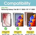 Keyboard Case for Samsung Galaxy Tab S7 11-inch (2020) – Slim & Lightweight Protective Cover – Magnetic Wireless Keyboard – Adjustable Stand & S-Pen Holder – Compatible with SM-T870/T875/T878 – Black. 