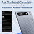 M1 Portable AI Voice Recorder with App Control Support 134 Languages Advanced AI Transcription And Summarization.
