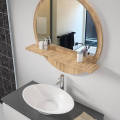 Round Wall Decor Mirror with Shelf for your Livingroom/bath. 