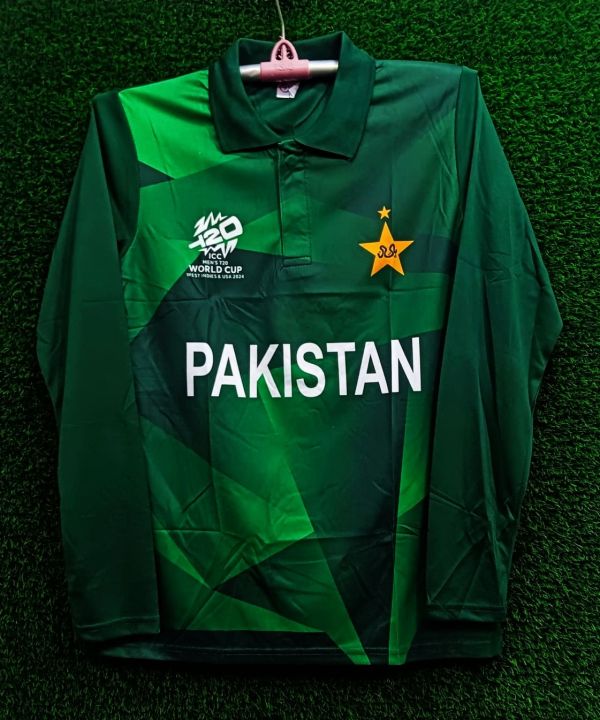 ICC T20 Pakistan World Cup Full Sleeve Collar Jersey 2024