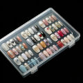 1Pc Dustproof Large Capacity Nail Art Storage Box Wearable Nail Patch Display Board Box Transparent Plastic Makeup Organizer. 