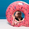 Swimming Ring Inflatable Donut  Giant Pool Float Summer Outdoor Activitives Beach Party Swimming Pool Inflatable Mattress Water. 