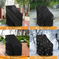 1pc Premium Waterproof Stacking Outdoor Chair Cover - Durable 210D Cloth Lounge Chair Protector with Weather Protection. 
