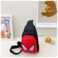 Marvel Disney Cartoon Children's Shoulder Bags Anime Spiderman  High Capacity Chest Bag Unisex Messenger Bag Kids Gifts. 