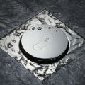 Floor drain push waste stainless steel jaali jali 6x6 push to open kitchen bathroom. 