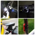 2 Pcs Bicycle Rechargeable Front And Back Cycle Light Cycling Lamp USB Headlight With Rear Tail Light Bicycle Accessories. 