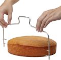 Double Wire Adjustable Cakes Cutter Stainless Steel Cupcakes Levelers Fondant Leveling Layer Slicer Baking Decorating Tool. 