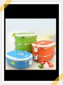 Thermal Lunch Box Bento Lunch Box with Stainless Steel Thermal Insulation, 2 Layer of Food Containers Leak Proof For Kids, Adult. 