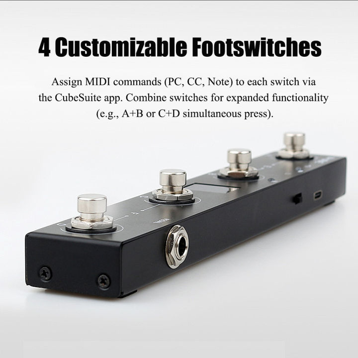 M-VAVE%20Chocolate%20Bluetooth%20MIDI%20Foot%20Controller,%204%20Switches%20Wireless%20Pedal%20with%20APP%20Control,%20Sheet%20Turning,%20DAW%20Control%20-%20Image%204