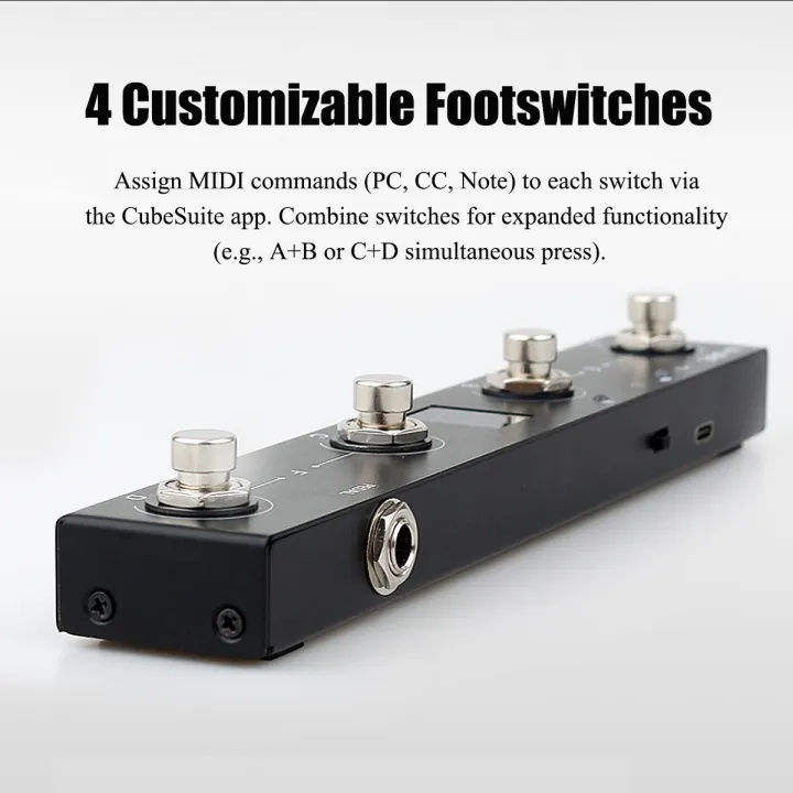 M-VAVE%20Chocolate%20Bluetooth%20MIDI%20Foot%20Controller,%204%20Switches%20Wireless%20Pedal%20with%20APP%20Control,%20Sheet%20Turning,%20DAW%20Control%20-%20Image%204