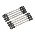 Stainless Steel Chassis Tie Rod 275mm Wheelbase Links Set with M4 Rod Ends for 1/10 RC Crawler 275WB SCX10 D90 TF2 DIY Part. 