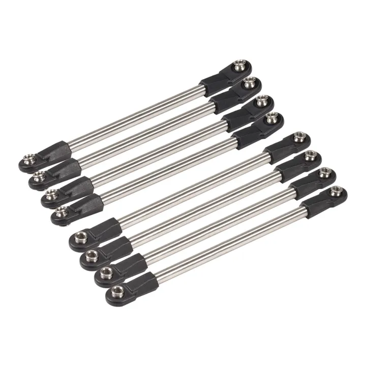 Stainless%20Steel%20Chassis%20Tie%20Rod%20275mm%20Wheelbase%20Links%20Set%20with%20M4%20Rod%20Ends%20for%201/10%20RC%20Crawler%20275WB%20SCX10%20D90%20TF2%20DIY%20Part%20-%20Image%204