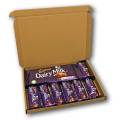 Dairy Milk Chocolate Bar Gift Box
Chocolate gift box for girls Boys Children 7×Cadbury Dairy Milk Chocolate 35g 
1× Cadbury Dairy Milk Chocolate 160g. 