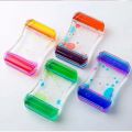 Creative Oil Drop Sliding Dual Color Liquid Water Oil Drop Hourglass Sports Bubble Decompression Toy Timer Desktop Decoration. 