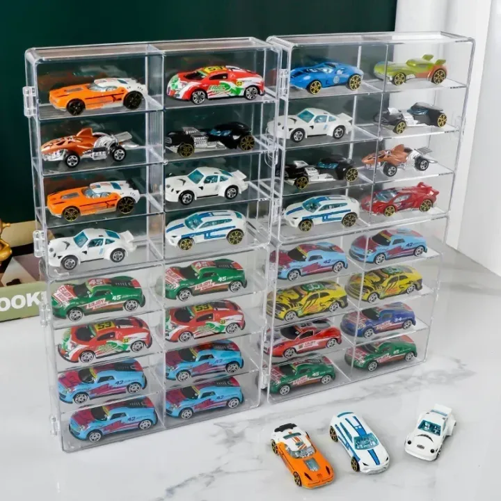 Acrylic%20Car%20Display%20Box%201:64%20For%20Hot%20Wheels%20Car%20Model%20Toy%208%20Grid%20Cabinet%20Rack%20Dustproof%20Stackable%20Car%20Storage%20Boxes%20Transparent%20-%20Image%206