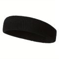 forehead band for gym in plain black design. 