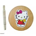 Mini Roti maker, Small Chakla Belan For kids Wooden Rolling Pin And Board Chakla Belan Toy Roti maker with stick Best quality toy for girls. 