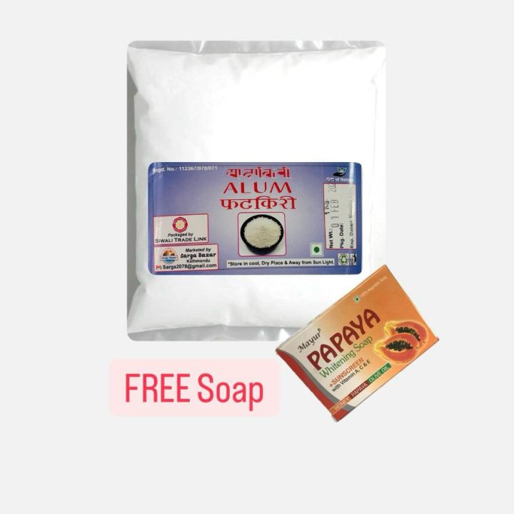 Powder Fitkiri - 2 Kg / Fatkiri Powder / Alum Powder 2kg Ayurvedic  Soap Free