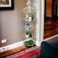 Corner stand rack for decoration. 
