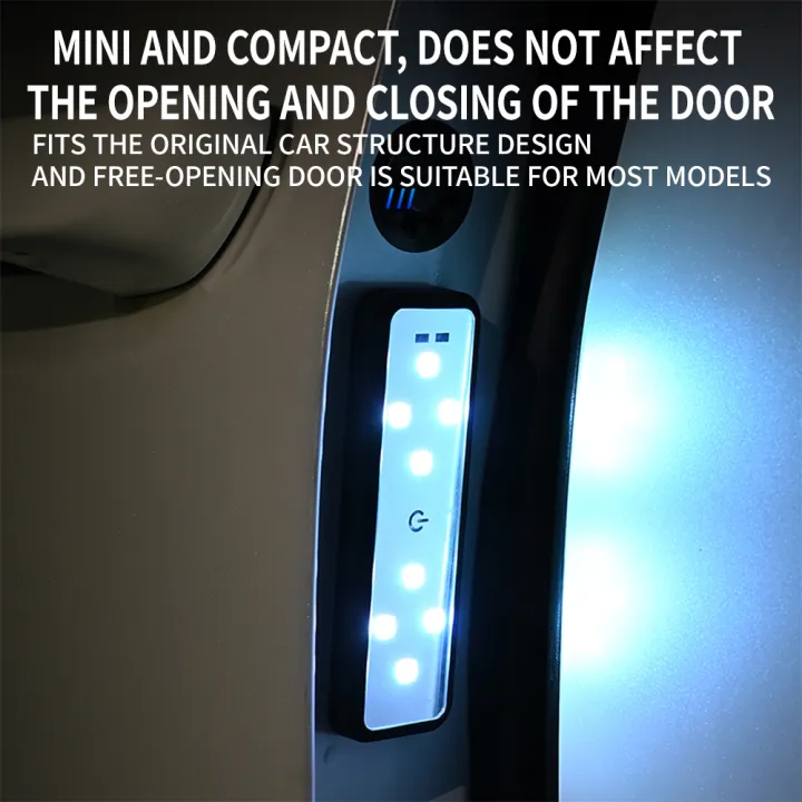 1/2PCS%20Car%20Door%20Lights%20LED%20Welcome%20Light%20Magnetic%20Control%20USB%20Charging%20Auto%20Open%20Door%20Safe%20Anti-collision%20Emergency%20Signal%20Lamp%20-%20Image%204