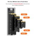 M.2 NVME PCIe NGFF SATA Dual Protocol SSD Case Clear USB Type C 10Gbps PCI-E M2 SSD Transparent External Enclosure Hard Disk Box. 