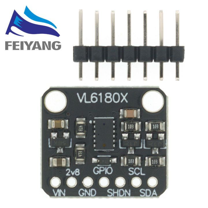 VL6180X Time-of-Flight Laser Ranging Sensor Module – I2C, 5mm To 100mm Range, For Arduino & Robotics Projects