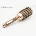 Professional 1PC 4  Size Gold Round Hair Comb Hairdressing Curling Hair Brushes Barrel Comb For Blow Dry Salon Styling Tools. 