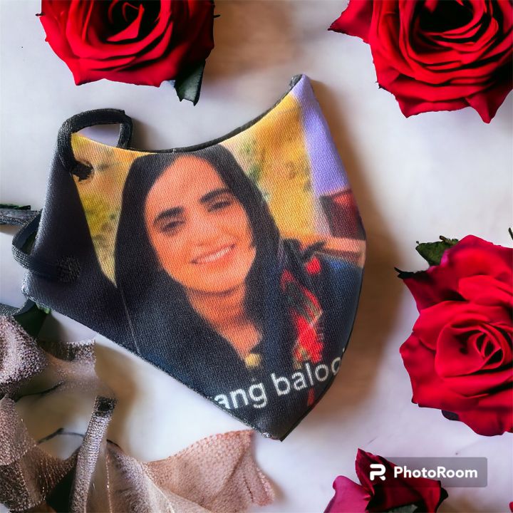 Dr maha rang baloch fashion mask