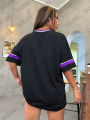 2026 Summer Retro Los Angeles No.91 Print T-Shirt For Women Short Sleeve V-Neck Sports Football Jersey Y2K Loose Oversized Tops. 