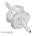 One Way 4/6/8/10/12/14/16mm Valves Aluminium Alloy Fuel Non Return Check Valve One Way For Gasoline Diesel Biodiesel Water.