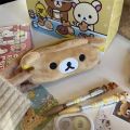 Kawaii Rilakkuma Pencil Cases For Kids Girls Cute Cartoon Bear Pencil Pouch Organizer Pen Bag School Stationeries s Ins Hot. 