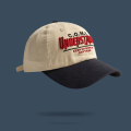 New Big Head Sports Hat Women Versatile Embroidery Contrasting Baseball Cap Men Outdoor Leisure Sunshade Adjustable Hip-hop Hat.