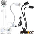 STONEGO E27 Dual Head LED Light Socket Clip Suitable 360° Rotatable and Adjustable Creative for Various Lighting Scenes.