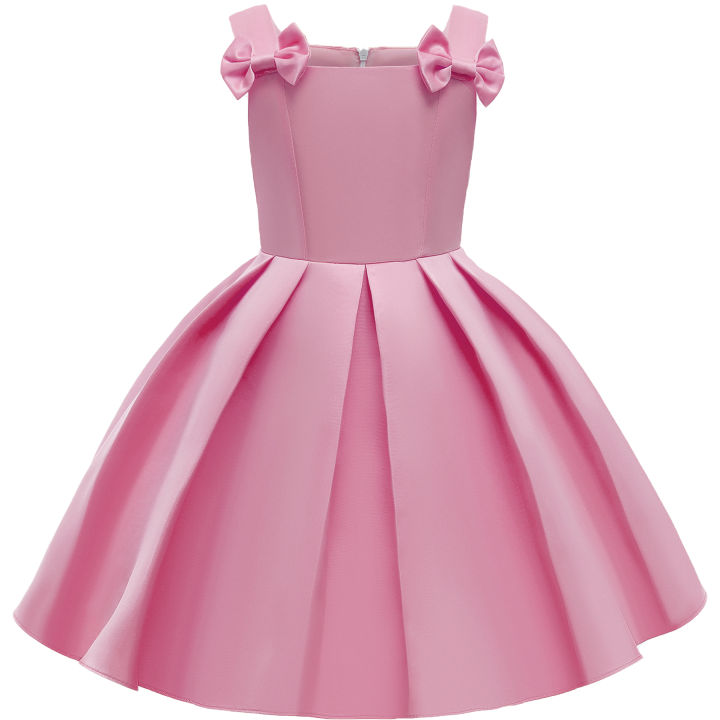 Elegant%20Bow%20Princess%20Girls%20Dress%20Summer%20Birthday%20Party%20Wedding%20Kids%20Dresses%20For%20Girl%20Costume%20White%20Evening%20Bridesmaid%20Ball%20Gown%20-%20Image%202