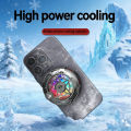 Universal Phone Cooler for Gaming, Magnetic Semiconductor Cooling Fan with Digital Display RGB Lights.