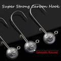 10pcs/box high-quality fishing hooks with auxiliary hook, jig head and soft worm fishing hooks for various weights of freshwate.