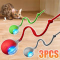 New Cat Interactive Ball Toy Automatic Rolling Ball Faux Tail Rechargeable Smart Pet Electric Toy Dog Cat Training Imitate Mouse.