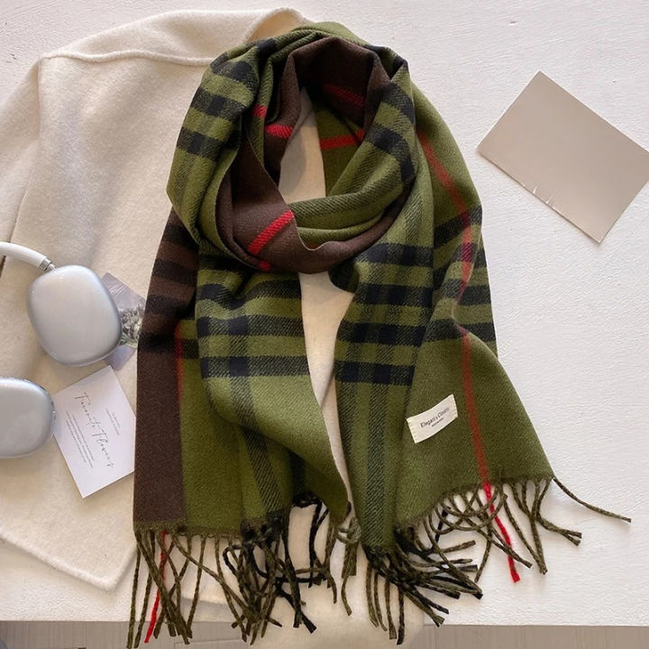 New%20Autumn%20Winter%20Fashion%20Cashmere%20Plaid%20Design%20Scarf%20Men%20Women%20Warm%20Thickening%20Shawl%20Neckerchief%20Scarves%20Bufanda%20Tassel%202024%20-%20Image%205