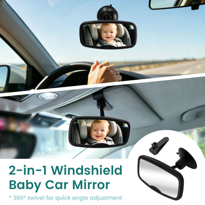 Shatterproof%20Baby%20Car%20Mirror,%20360%C2%B0%20Adjustable%20Wide%20Angle%20Rear%20View%20Mirror,%202-in-1%20Mount%20for%20Safe%20Infant%20Observation%20While%20Drivin%20-%20Image%204
