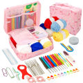 Crochet Kit Beginners Crochet Hook Set with Crochet Yarn,Portable Crochet Set Crochet Hooks Travel Knitting Crochet Supplies. 