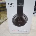 Sony P47 Wireless Head Phone  TF Card/FM Radio/MP3 Player/Wireless. 