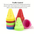 10piece Roller Skating Pile Hollow Windproof For Quick Set Up And Easy Storage Soccer Training Cone pink.