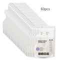 60 Pack Temperature Sensitive Breast Milk Storage Bags -Food Grade PE, Transparent with Measurement Lines, Disposable & Leakpro.