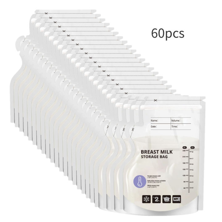 60%20Pack%20Temperature%20Sensitive%20Breast%20Milk%20Storage%20Bags%20-Food%20Grade%20PE,%20Transparent%20with%20Measurement%20Lines,%20%20Disposable%20&%20Leakpro%20-%20Image%204