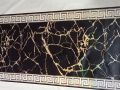 Black marble look Plastic Dastarkhwan/Table Cloth Sheet/Dining Table sheet To Cover Your Dining 3*5 Feet-Protect Your Table From Scratches and Dust-Best Kitchen Item for Birthday and Parties. 