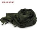 Tactical Hunting Scarf Shemagh Tactical Desert Keffiyeh Head Neck Scarf Arab Wrap with Tassel 43x43 inches.
