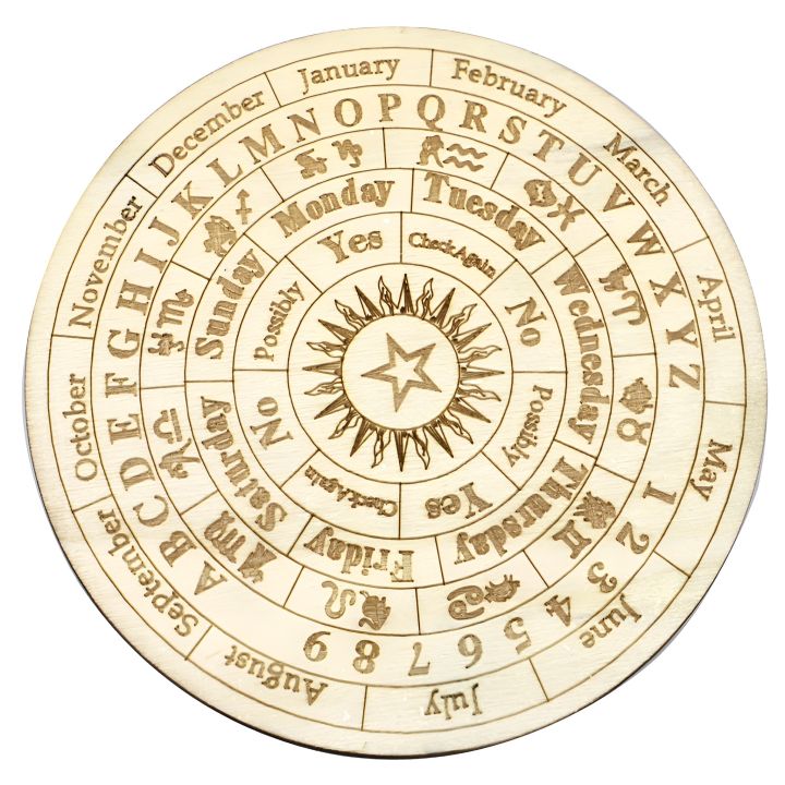 Star Pendulum Board, Wooden Divination Board, Pendulum Board For Divination, Metaphysical Message Board, Witchcraft A Supplies