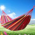 Quality hammock/duyan with rope,for baby/beach,camping,hiking,bed,rest,blue,red,indoor,outdoor. 